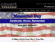 Tablet Screenshot of covertthreads.com